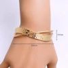 A simple and fashionable InS-style brass metal bracelet with a popular line and open design for women in the east gate of Japan and South Korea Application Scenario